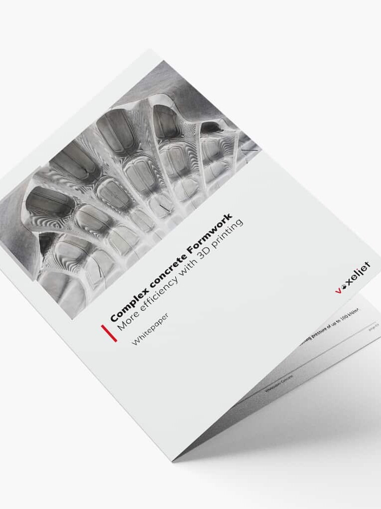 白皮书 voxeljet 的 3D 混凝土模板。