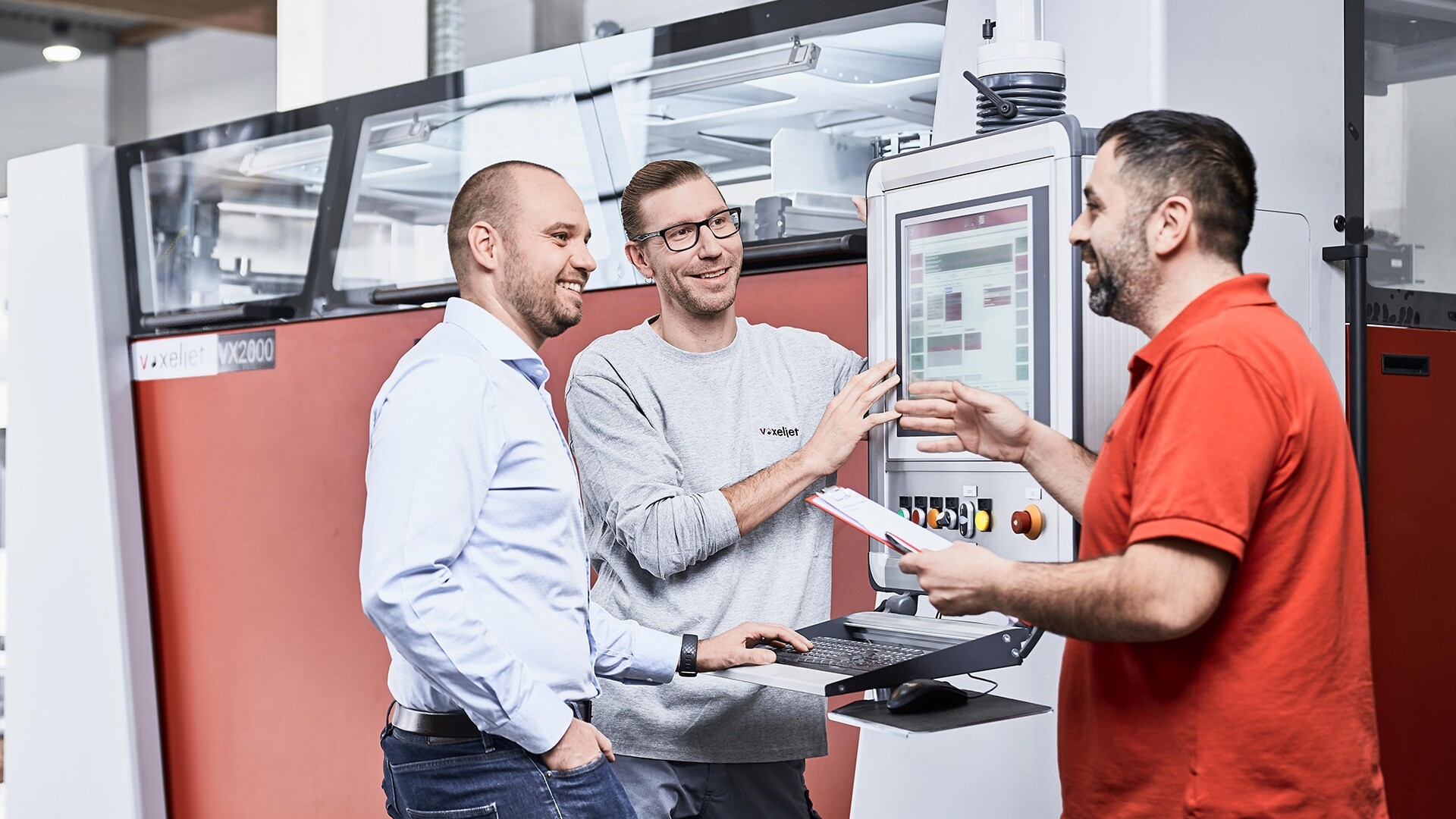 Erklärung eines 3D-Druckers von voxeljet